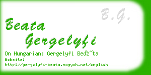 beata gergelyfi business card